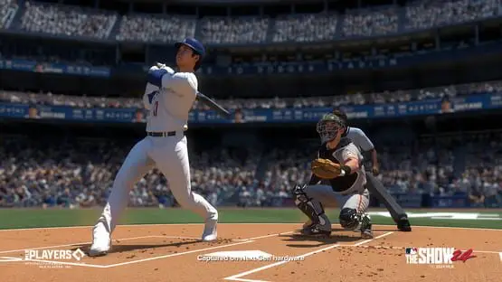 This contains a gameplay image of the game: Screenshot of MLB The Show 24