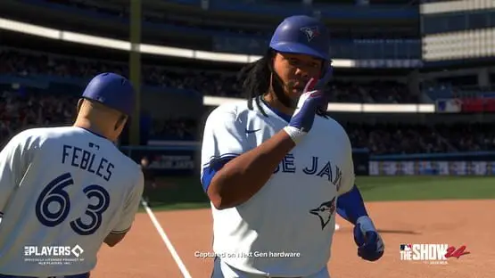 This contains a gameplay image of the game: Screenshot of MLB The Show 24