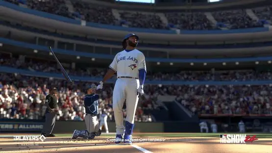 This contains a gameplay image of the game: Screenshot of MLB The Show 24