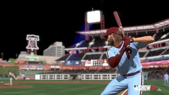 This contains a gameplay image of the game: Screenshot of MLB The Show 24