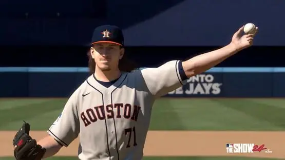 This contains a gameplay image of the game: Screenshot of MLB The Show 24