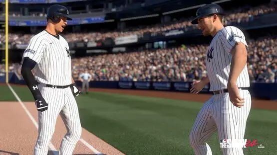 This contains a gameplay image of the game: Screenshot of MLB The Show 24