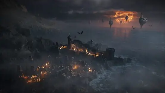 This contains a gameplay image of the game: Screenshot of Doom: The Dark Ages