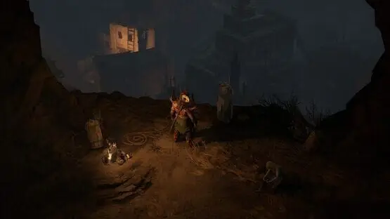 This contains a gameplay image of the game: Screenshot of Diablo IV