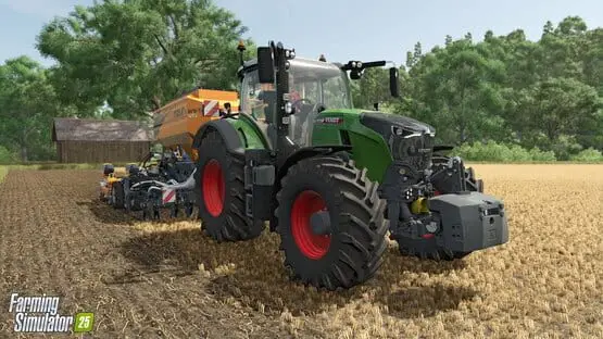 This contains a gameplay image of the game: Screenshot of 3 - Farming Simulator 25