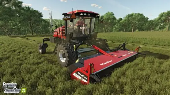 This contains a gameplay image of the game: Screenshot of 6 - Farming Simulator 25