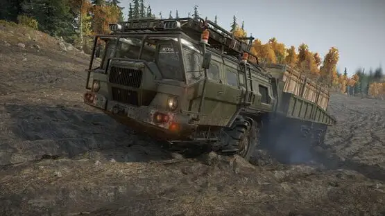 Ceci contient une image de gameplay du jeu : Capture d'écran de SnowRunner
