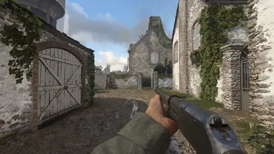 Isso contém uma imagem de jogabilidade do jogo:Captura de tela de Call of Duty: WWII