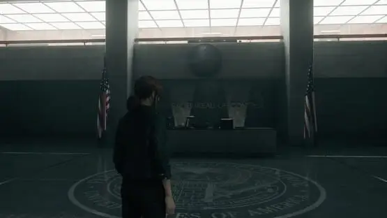 This contains a gameplay image of the game: Screenshot of Control: Ultimate Edition