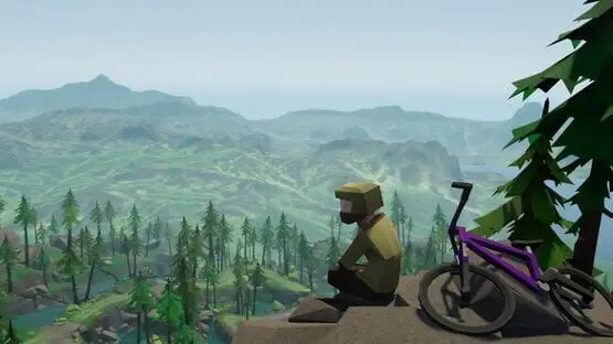 Ceci contient une image de gameplay du jeu : Capture d'écran de 6 - Lonely Mountains: Downhill