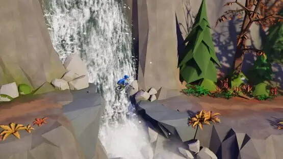 Ceci contient une image de gameplay du jeu : Capture d'écran de 19 - Lonely Mountains: Downhill