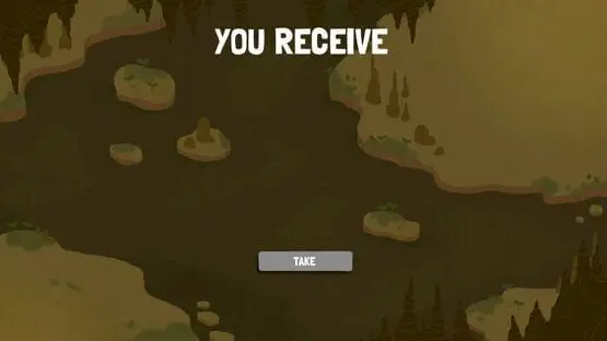 This contains a gameplay image of the game: Screenshot of Dicey Dungeons