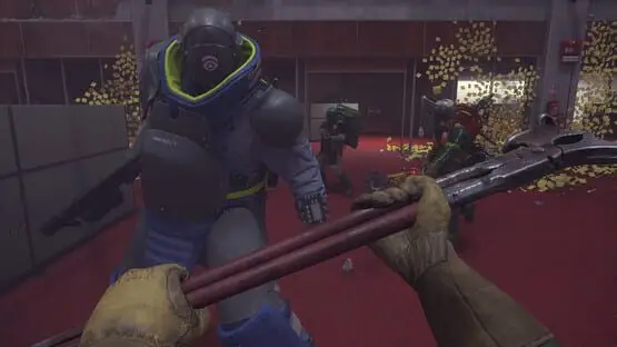 This contains a gameplay image of the game: Screenshot of FBC: Firebreak