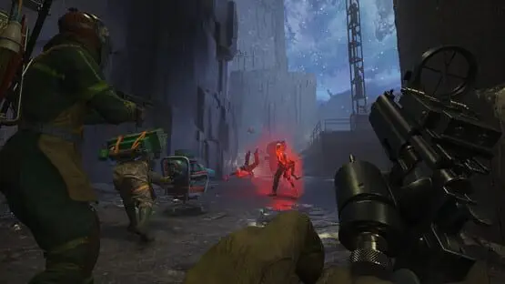 This contains a gameplay image of the game: Screenshot of FBC: Firebreak