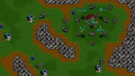 This contains a gameplay image of the game: Screenshot of Warcraft II: Remastered