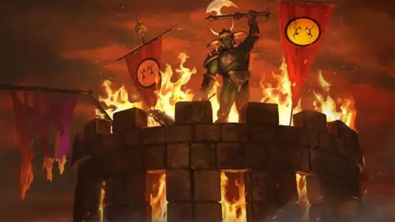 This contains a gameplay image of the game: Screenshot of Warcraft II: Remastered