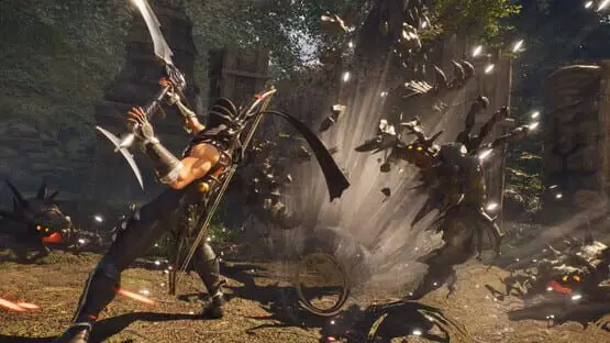 Hier ist ein Gameplay-Bild des Spiels:Screenshot von Ninja Gaiden II Black