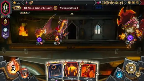 This contains a gameplay image of the game: Screenshot of Monster Train 2