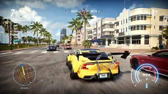This contains a gameplay image of the game: Screenshot of Need for Speed: Heat - Deluxe Edition