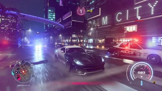 This contains a gameplay image of the game: Screenshot of Need for Speed: Heat - Deluxe Edition
