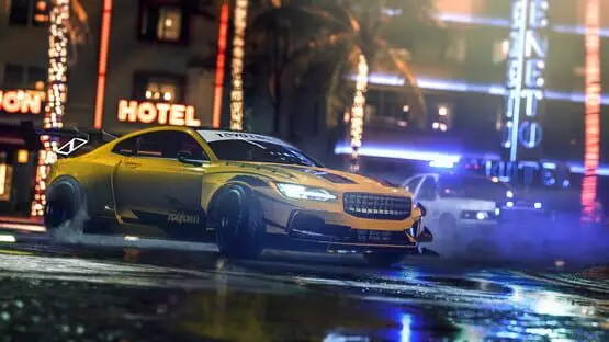 This contains a gameplay image of the game: Screenshot of Need for Speed: Heat - Deluxe Edition