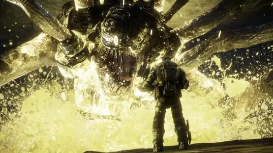 This contains a gameplay image of the game: Screenshot of 4 - Gears of War: Reloaded