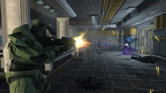 Isso contém uma imagem de jogabilidade do jogo:Captura de tela de Halo: Combat Evolved Anniversary