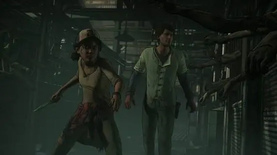 This contains a gameplay image of the game: Screenshot of The Walking Dead: A New Frontier