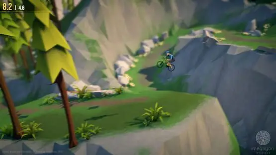 Ceci contient une image de gameplay du jeu : Capture d'écran de 5 - Lonely Mountains: Downhill