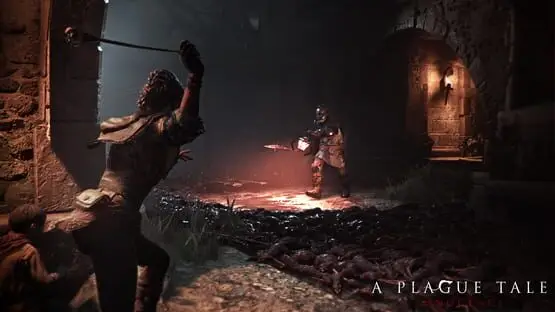 This contains a gameplay image of the game: Screenshot of A Plague Tale: Innocence
