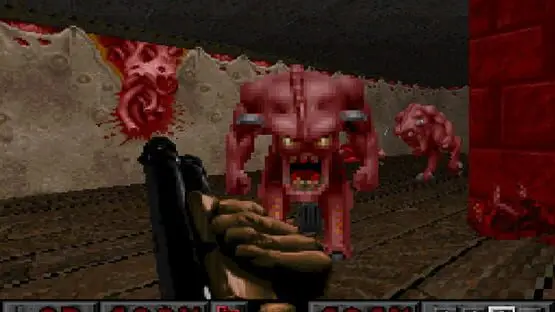 Esto contiene una imagen de juego de: Captura de pantalla de DOOM