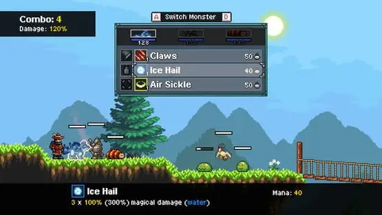 次のゲームプレイ画像を含みます: 画像のスクリーンショット Monster Sanctuary