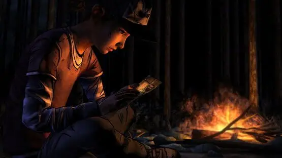 This contains a gameplay image of the game: Screenshot of The Walking Dead: Season Two