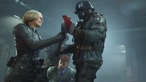 Esto contiene una imagen de juego de: Captura de pantalla de Wolfenstein II: The New Colossus