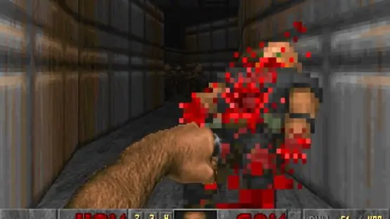 Esto contiene una imagen de juego de: Captura de pantalla de DOOM