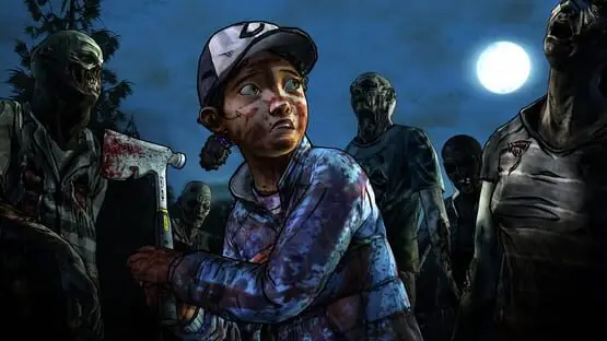 This contains a gameplay image of the game: Screenshot of The Walking Dead: Season Two