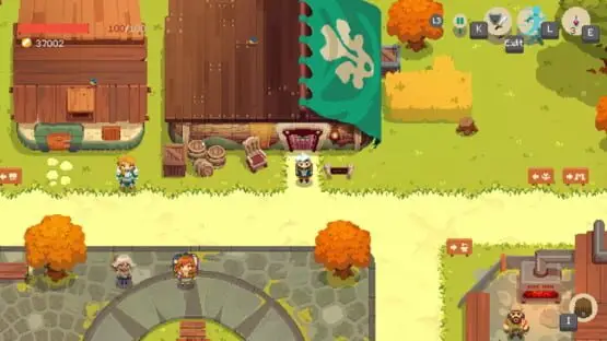 This contains a gameplay image of the game: Screenshot of Moonlighter