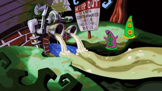 Hier ist ein Gameplay-Bild des Spiels:Screenshot von Day of the Tentacle Remastered