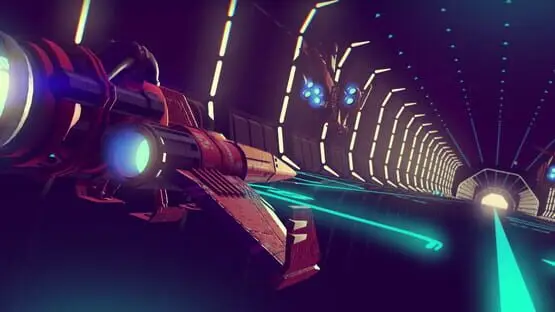 This contains a gameplay image of the game: Screenshot of No Man's Sky