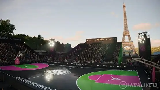 Esto contiene una imagen de juego de: Captura de pantalla de 4 - NBA Live 19