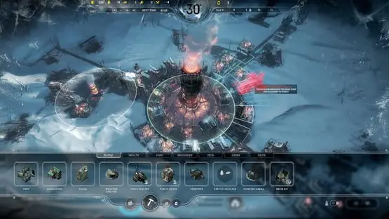 Esto contiene una imagen de juego de: Captura de pantalla de Frostpunk