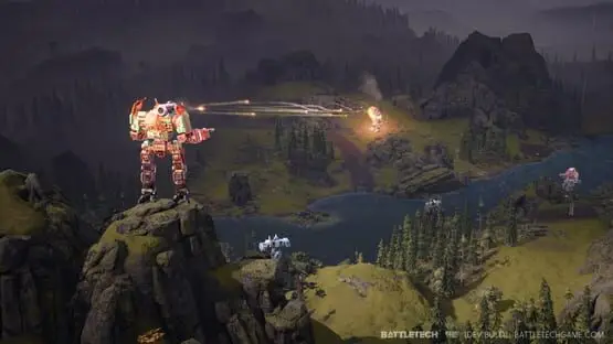 This contains a gameplay image of the game: Screenshot of BattleTech