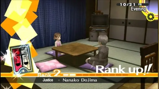 This contains a gameplay image of the game: Screenshot of Persona 4 Golden