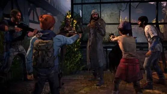 This contains a gameplay image of the game: Screenshot of The Walking Dead: A New Frontier