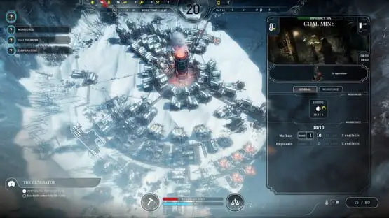 Esto contiene una imagen de juego de: Captura de pantalla de Frostpunk