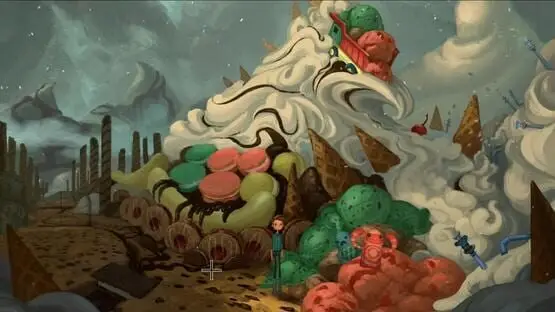 This contains a gameplay image of the game: Screenshot of 3 - Broken Age