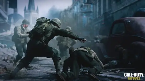 Isso contém uma imagem de jogabilidade do jogo:Captura de tela de Call of Duty: WWII