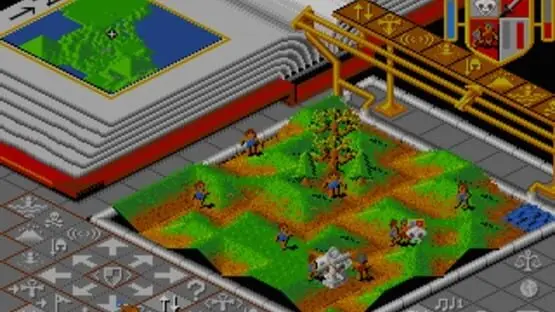 Ceci contient une image de gameplay du jeu : Capture d'écran de Populous
