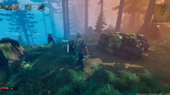 This contains a gameplay image of the game: Screenshot of Valheim