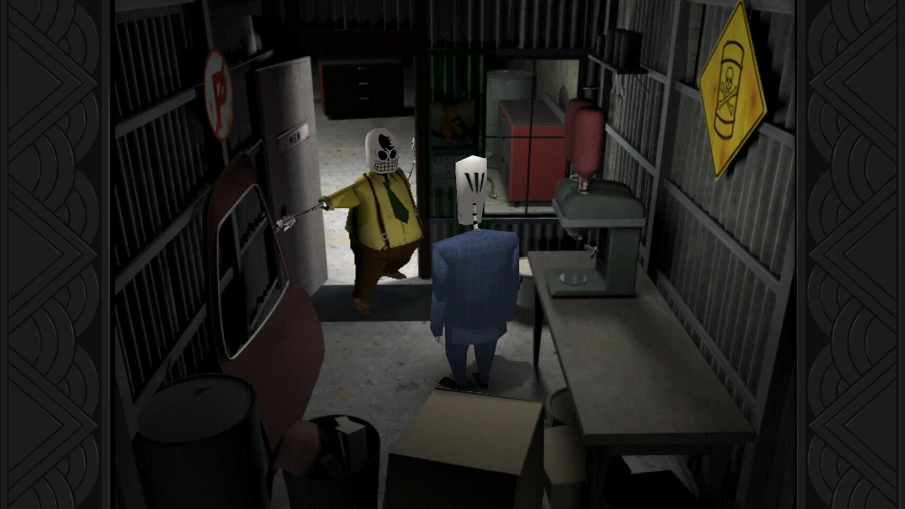 Esto contiene una imagen de juego de: Captura de pantalla de Grim Fandango Remastered